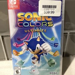 Sonic Colors Ultimate For Nintendo Switch New