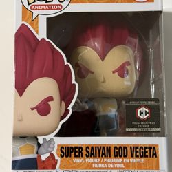 Funko Pop! Anime Dragon Ball Super Saiyan God Vegeta With Aura #1868 Common New