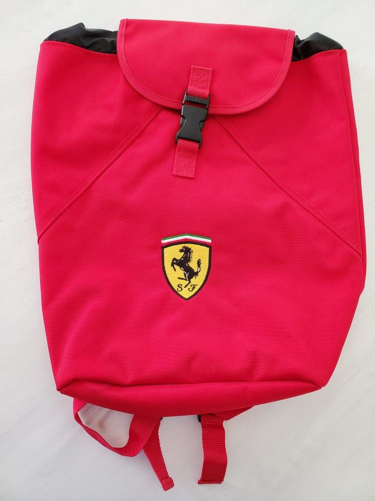 NEW Ferrari Drawstring Backpack