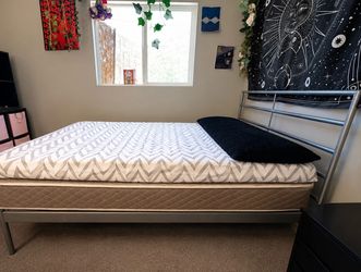 Queen metal bed frame