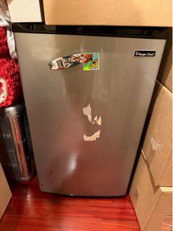 3.5 CU. FT. MINI REFRIGERATOR IN STAINLESS LOOK WITH FREEZER SECTION