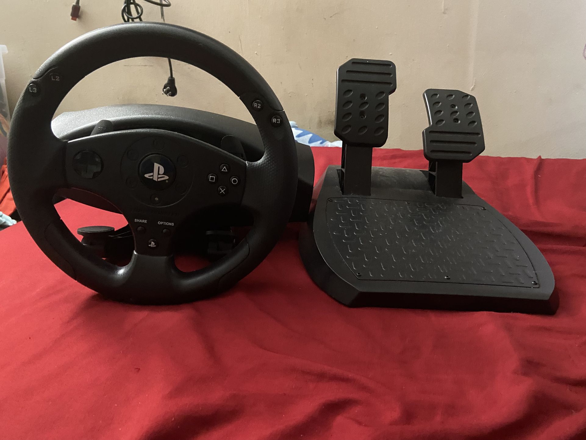 Thrustmaster T80 Racing Steering Wheel & Pedal Set For Sony PS3/PS4