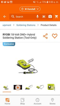 RYOBI 18-Volt ONE+ Hybrid Soldering Station (Tool-Only)