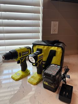 Ryobi Drill and Light