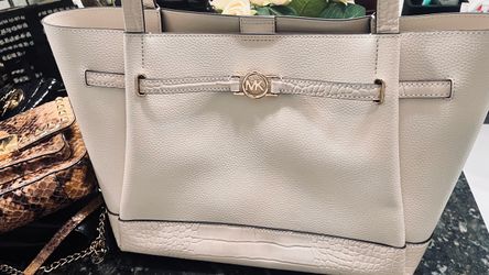 Michael Kors Cream Leather Tote Bag