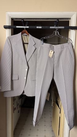 Vintange Men's Suit Set 2pc Size 42l 1970E