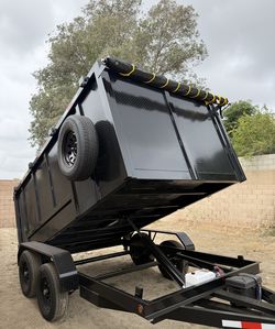 New 8x4x12 Hydraulic Dump Trailer With Accessories 💎