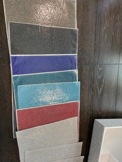 Crystal glass rhinestone sheets 15 1/2 / 9 1/2