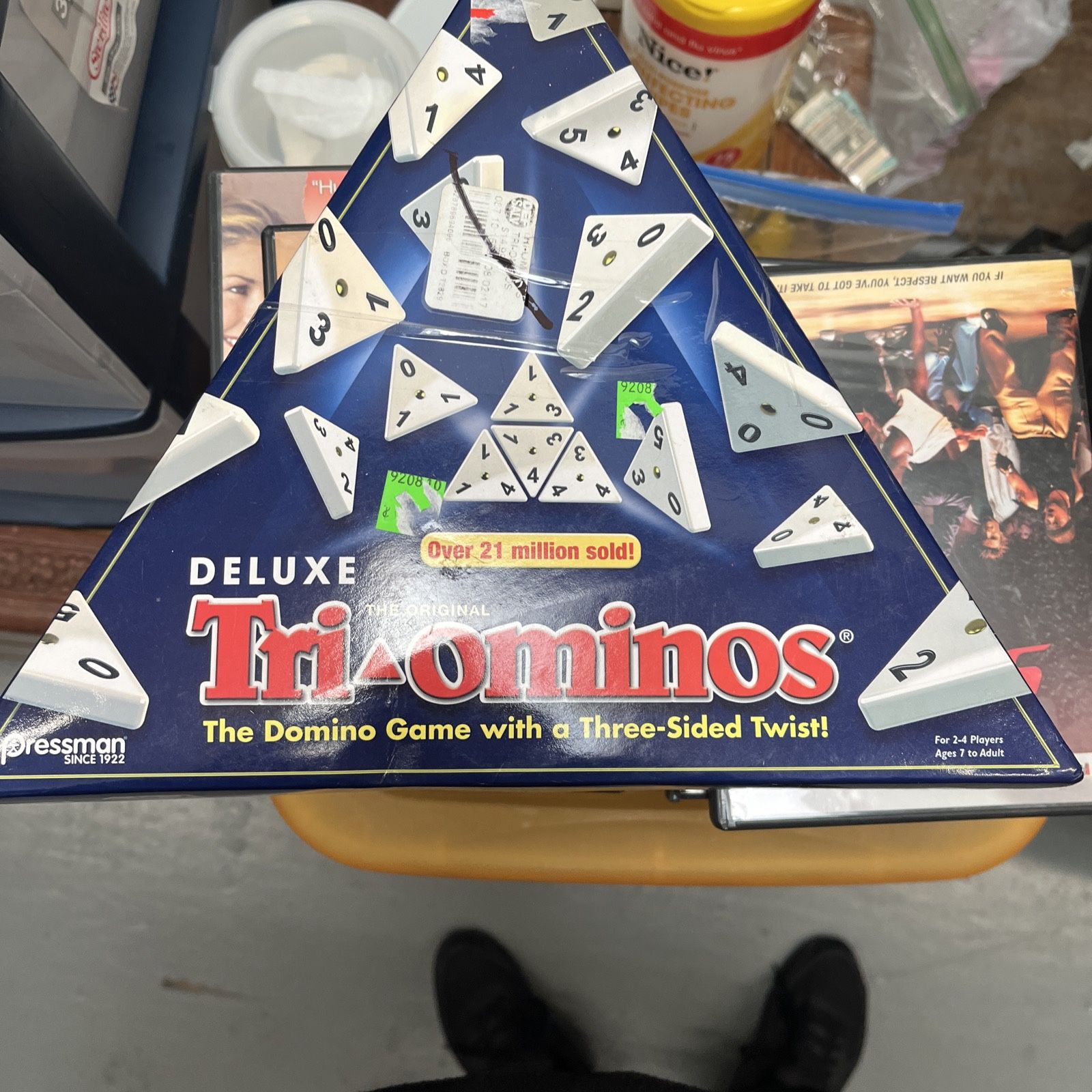 NEW PRESSMAN DELUXE TRIOMINOS GAME - DOMINOES WITH A 3-SIDED TWIST! DELUXE TILES