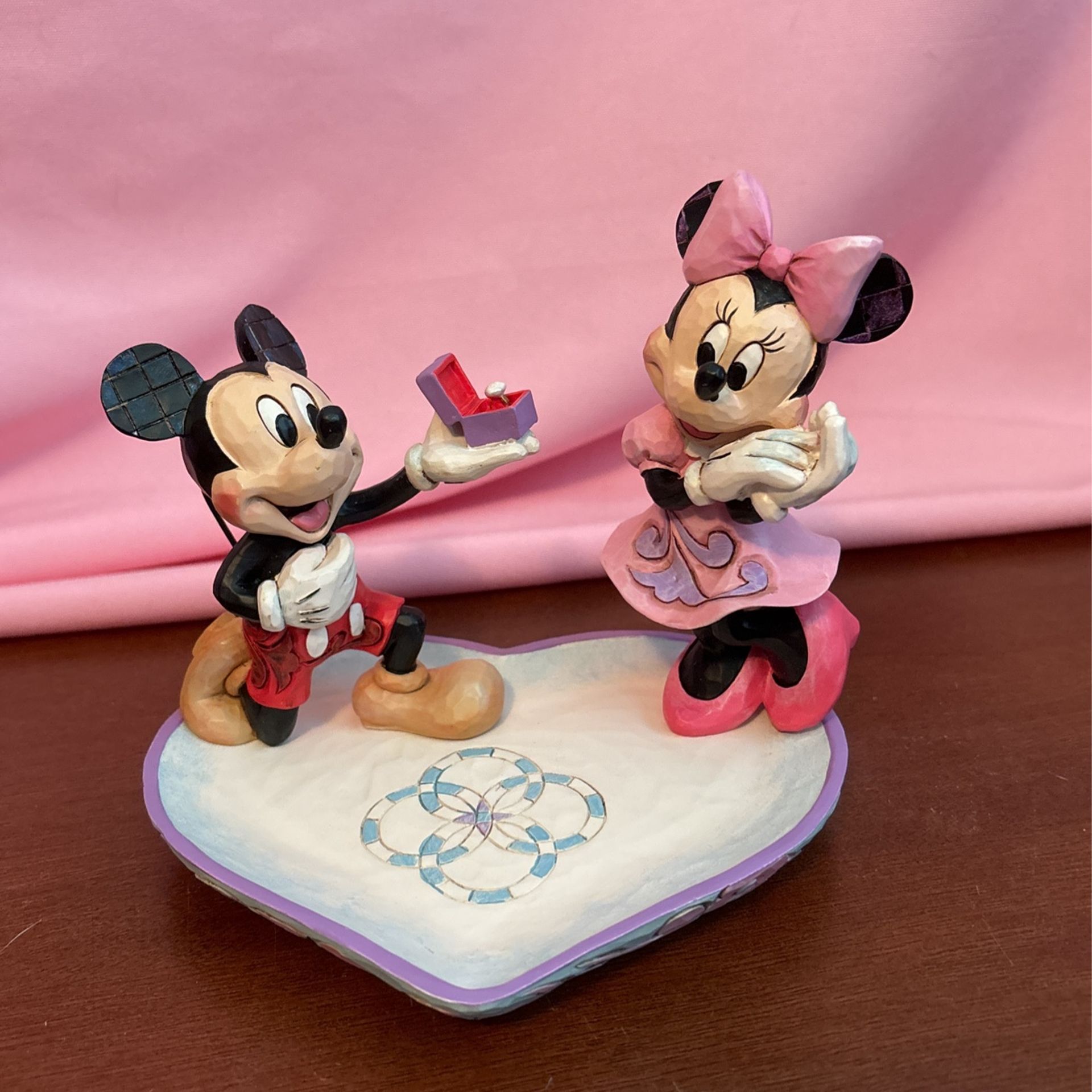 Very Cute Statue Of Mickey Proposing To Minnie