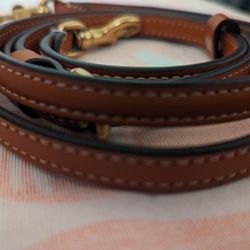 Brown Leather Coach Strap