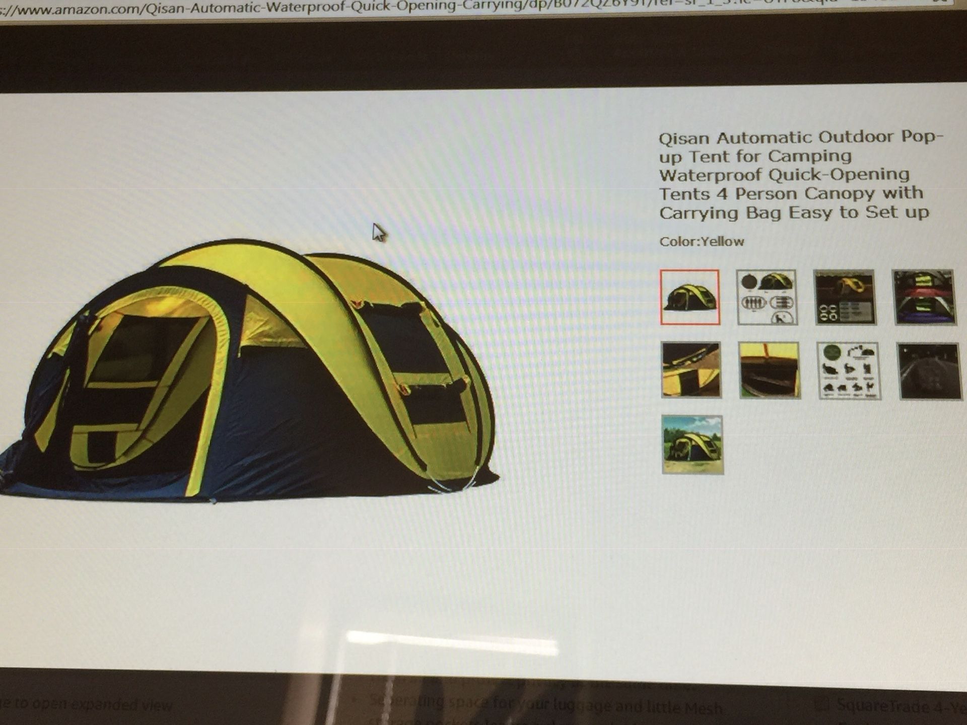 Pop up tent