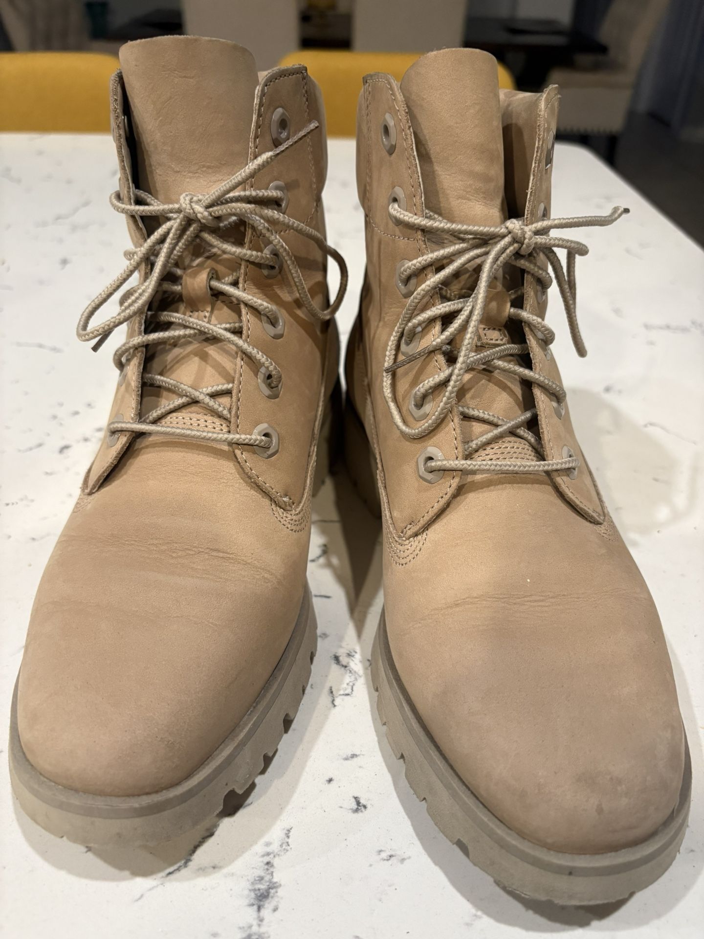Tan/Beige Timberland Boots(WOMENS, NO BOX)