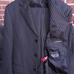 Gucci 2 Piece Pinstripe Suit
