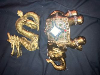 gold sculptures