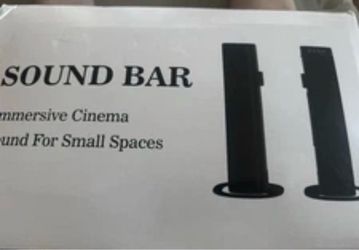 2.0 Channel Sound Bar SD03 Wireless Bluetooth TV Speaker System HDMI New Open Bo