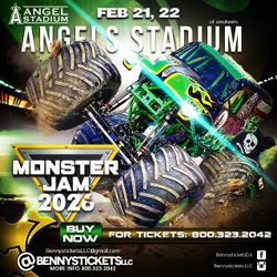 Monster Jam Tickets Feb 21 Angel Stadium
