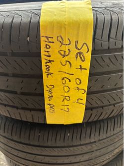 Set of 4 tires 225/60r17 hankook dynapro $100