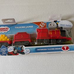 Thomas & Friends MOTORIZED Train TALKING Engine JAMES - Sounds & Phrases HTN58