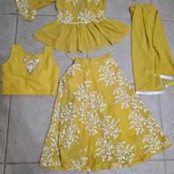 Girls Dress 4 Pieces 4 To 6