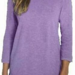 LADIES COTTON TEE XS 3/4 SLEEVE NEW