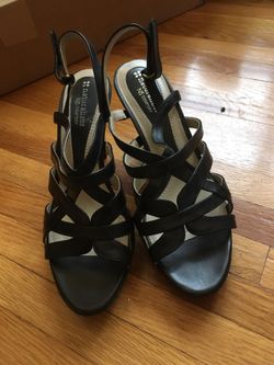 Naturalizer Women’s Strappy Black Heels