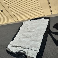 Queen Inflatable camping Bed Air Mattress black - Automatic air pump