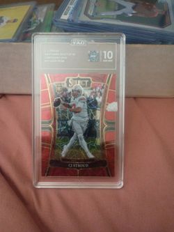 2023 select red laser CJ Stroud RC graded 10