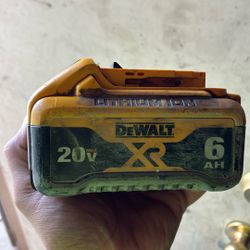 Dewalt XR 20v 6ah Battery 