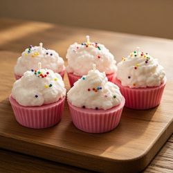 Cupcake Candle Set