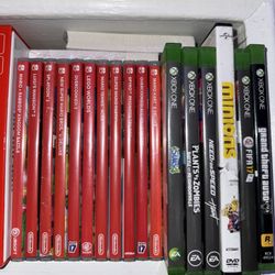 NINTENDO and XBOX ONE GAMES 