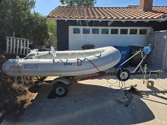 2002 C10x Caribe RIB Dinghy with trailer and motor
