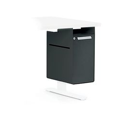 Allsteel Radii Undermount File Cabinet, Letter/Legal Size, Lockable, Flint