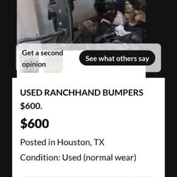 USED RANCH  HAND BUMPER. 