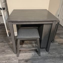 Table With Two Stools 