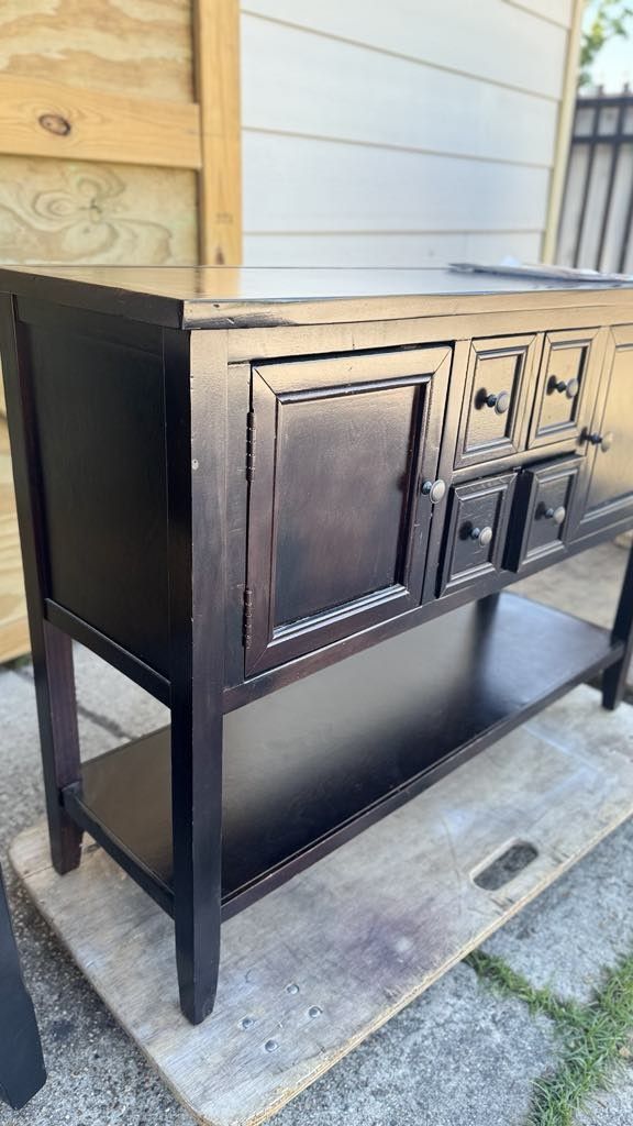 46"w Console Table With Four Drawers