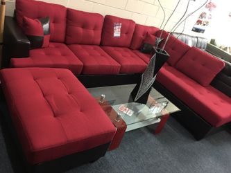 Sectional sofa with ottoman