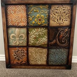 Modern metal wall decor