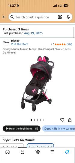 Minnie Mouse Stroller