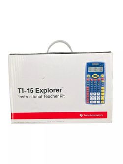 Texas Instruments TI15TK Explorer Elementary Calculator Teacher's Kit