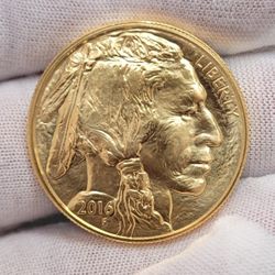 2016 $50 Gold Buffalo / Indian 1oz .9999 Pure Gold