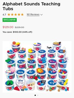 Alphabet Sounds Teaching Tubs