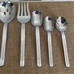 Retroneu INFINITE Serv Fork 1 Lrg. Serv. Spoon-1 Sm Serv-1 Soup Spoon- 1 Spoon