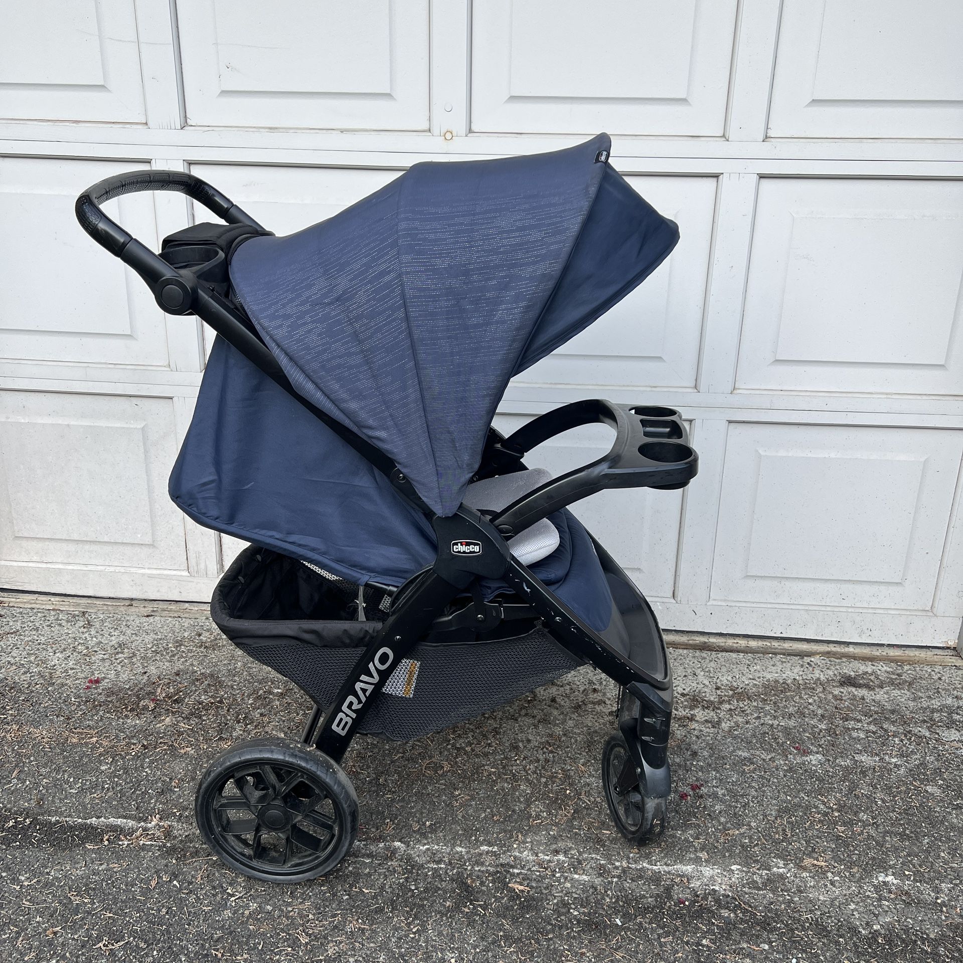 Chicco Bravo Trio stroller One Hand Fold Navy