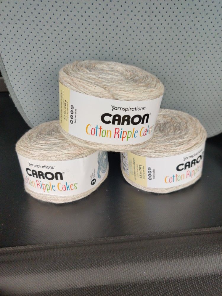 Caron Cotton Ripple Cakes Yarn New