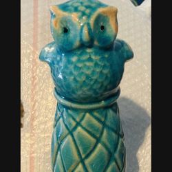 Unique Vintage Boho Owl Statue 