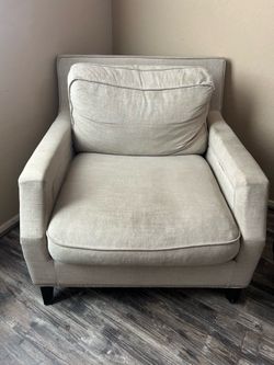 Large upholstered chair