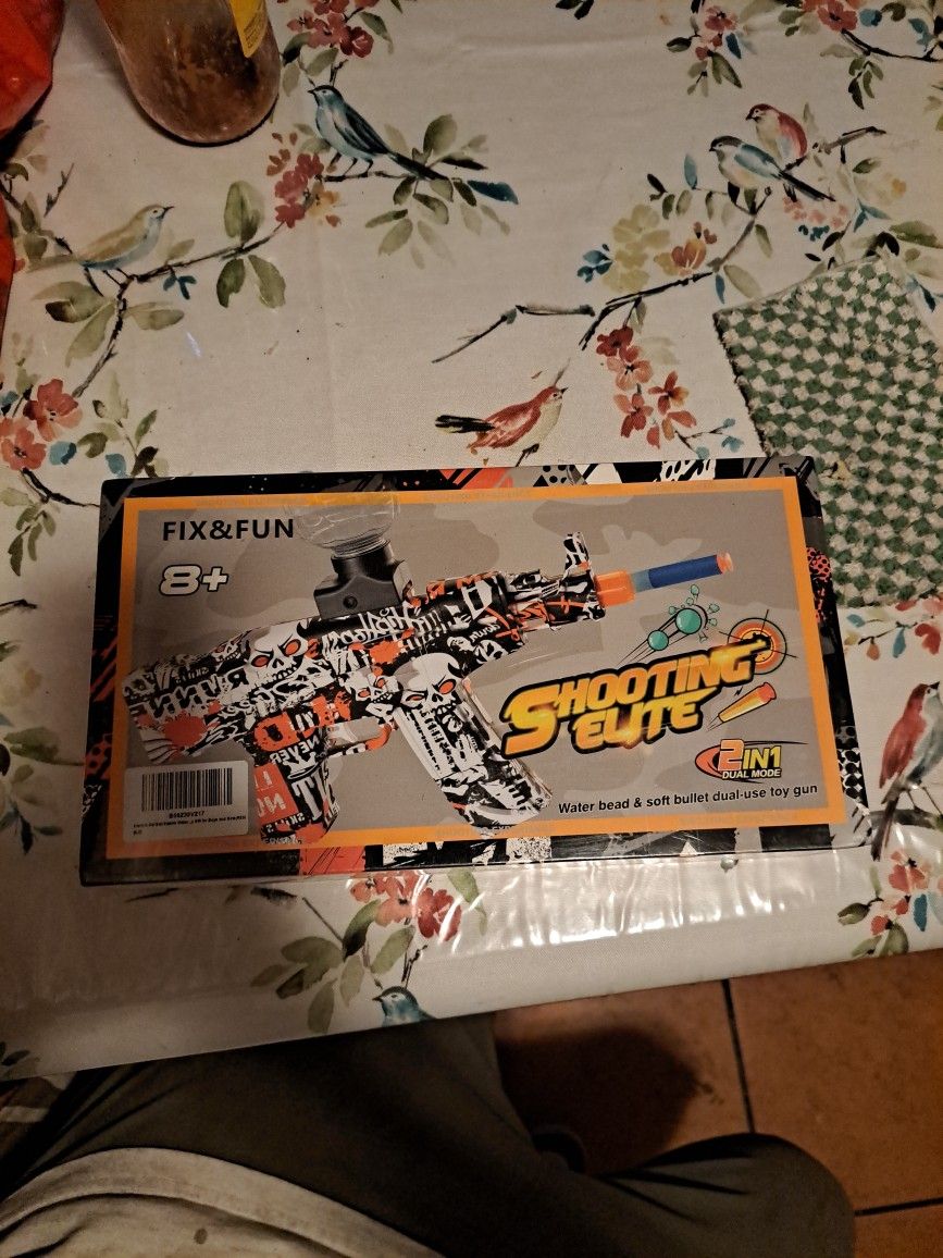 Shooting Elite Water Bead &soft Bullet Dual Use Toy Gun