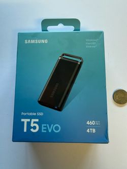 Samsung SSD 4TB External Hard Drive New in box T5 Evo
