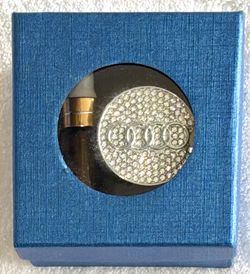 Audi Metal Rhinestone Bling like Car Air freshener-Reusable with Vent Clip and Fragrance Application Bottle. New in box! 